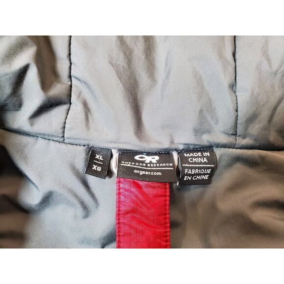 Outdoor Research Mens XL Windstopper Jacket Hooded Primaloft Puffer Coat - Picture 6 of 12